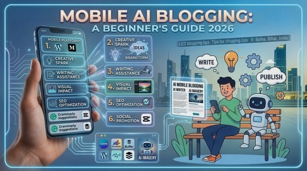How to Use  best AI Tools for Blogging on Mobile